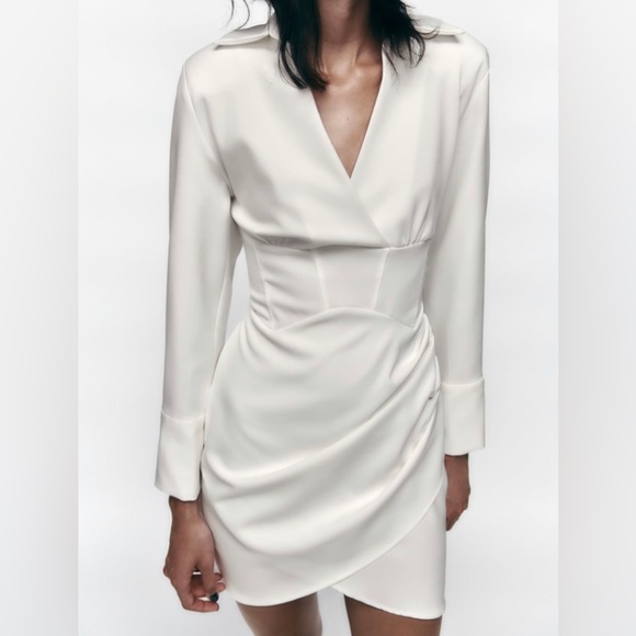BNWT Zara Ruched Corset Dress - Picture 3 of 7